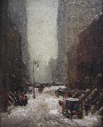 Robert Henri Snow in New York oil painting on canvas